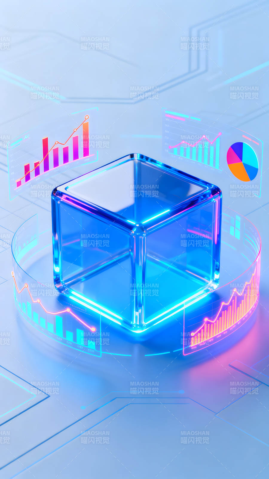 未来科技数据可视化呈现图片