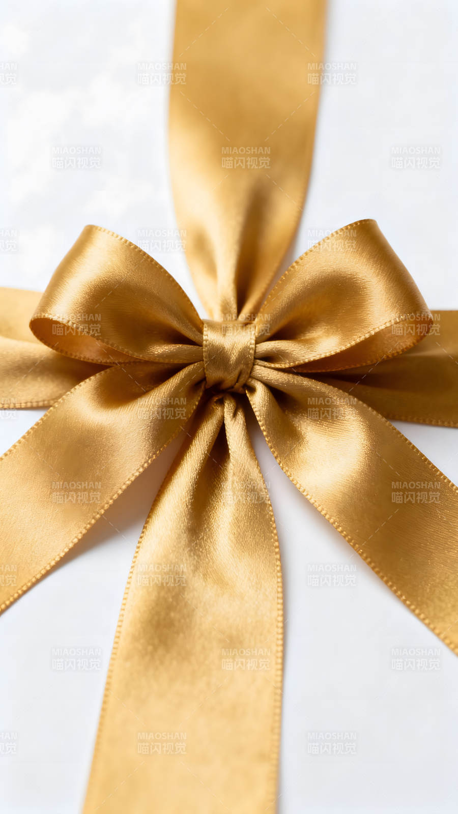 金丝带蝴蝶结特写图片