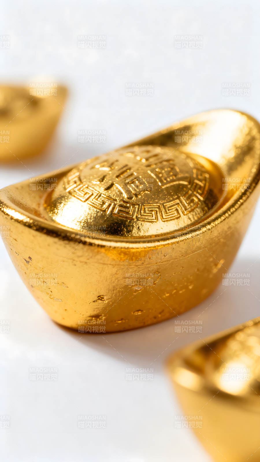 金元宝特写呈现喜庆吉祥图片