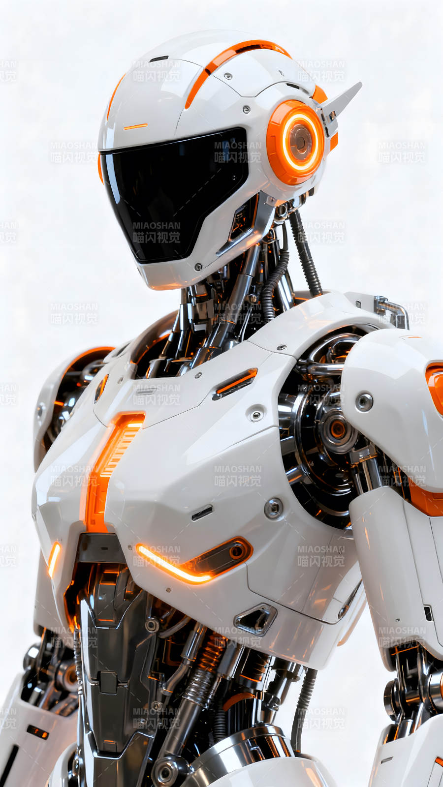 未来机器人女性形象科技感十足图片