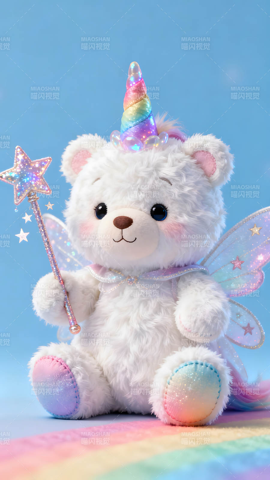 可爱独角兽熊玩偶图片