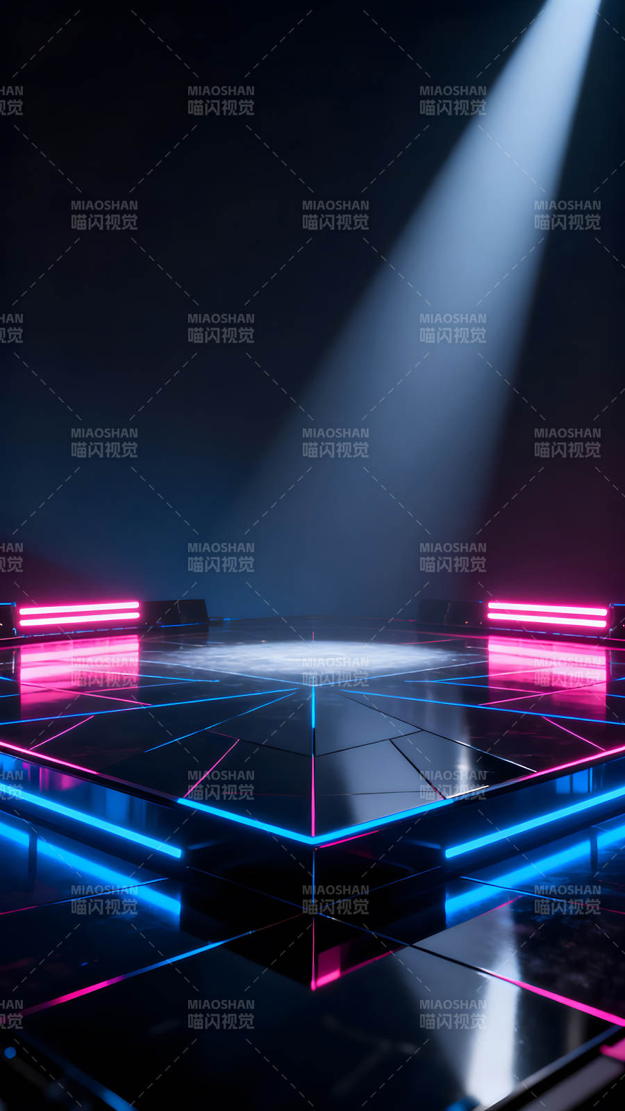 舞台灯光渲染未来感图片