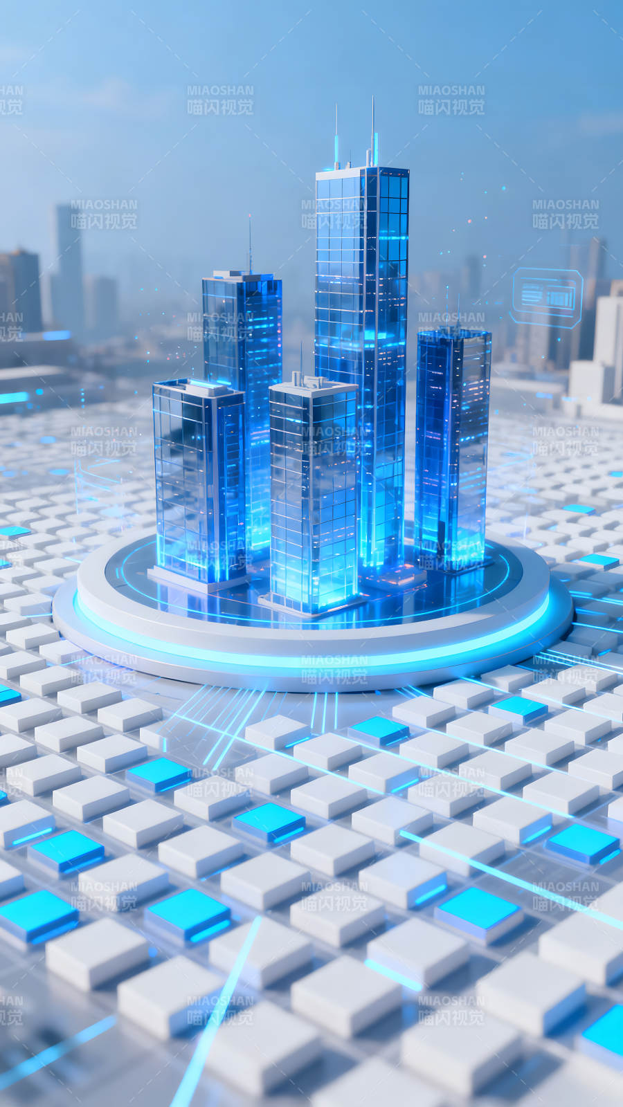 未来城市建筑群图片