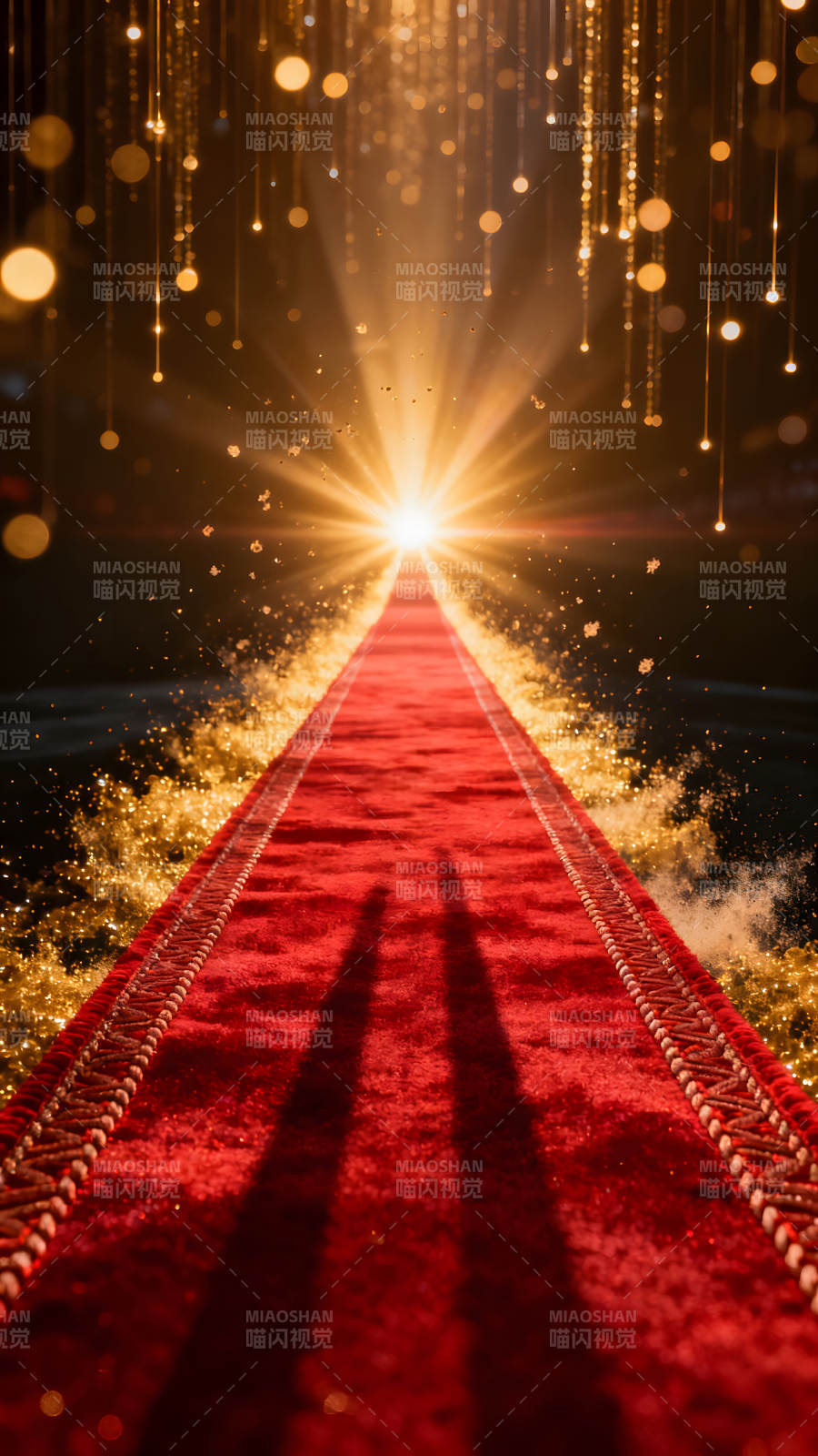 红毯通向光明未来图片