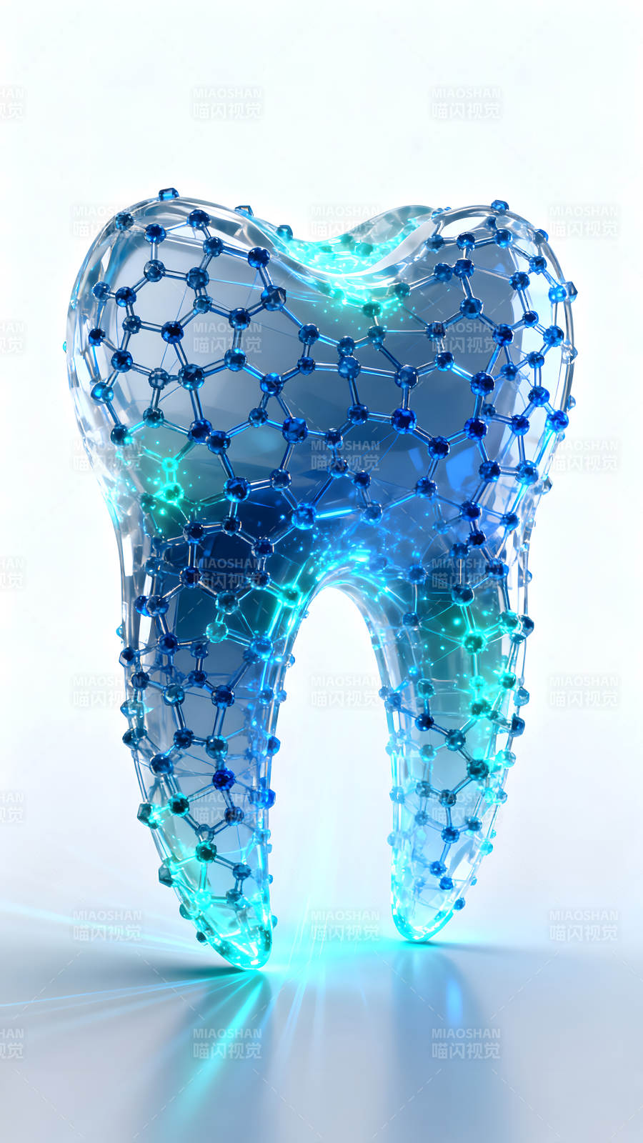 抽象牙齿结构展示图片