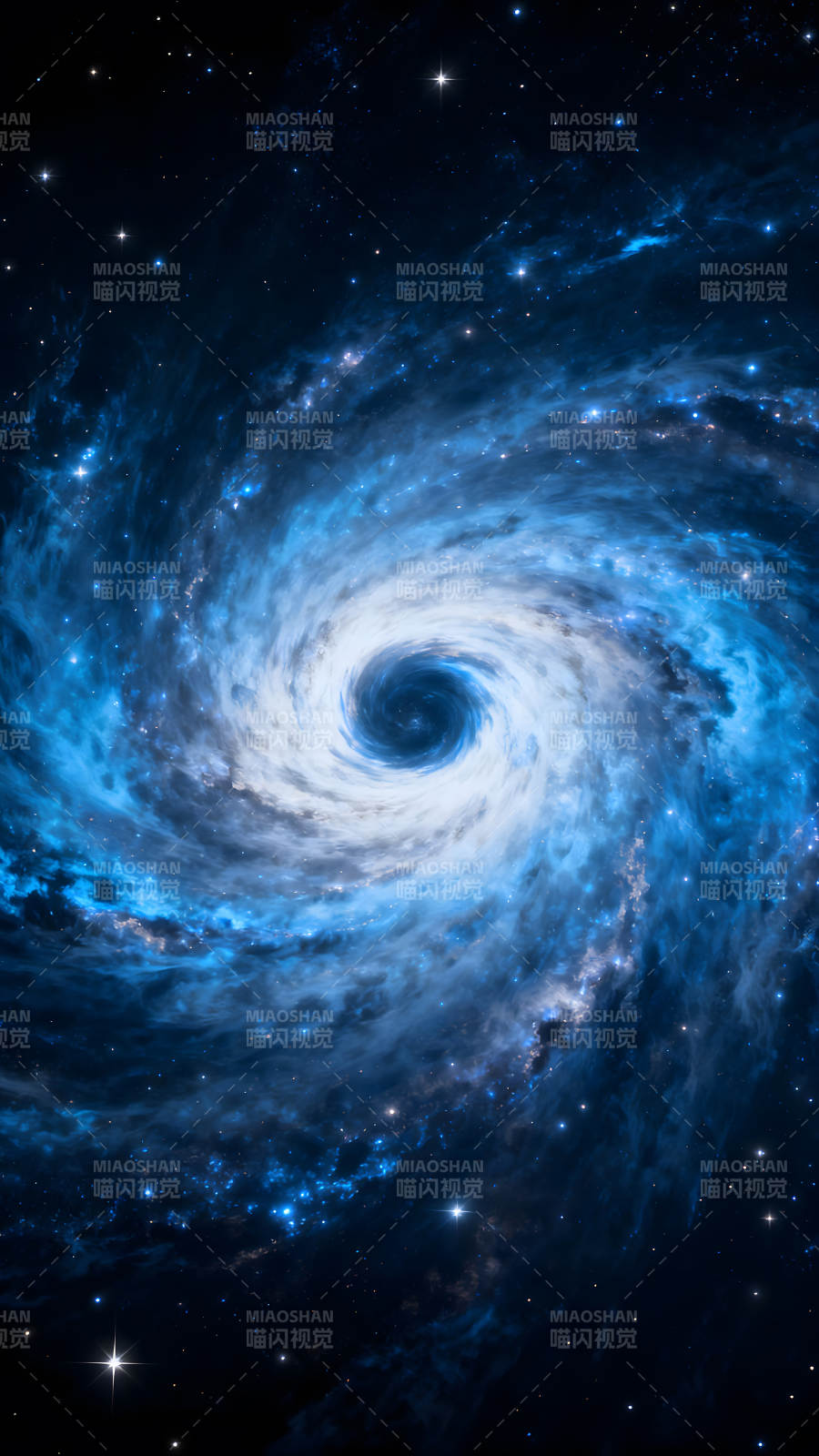 宇宙旋涡星云深邃浩瀚景象图片