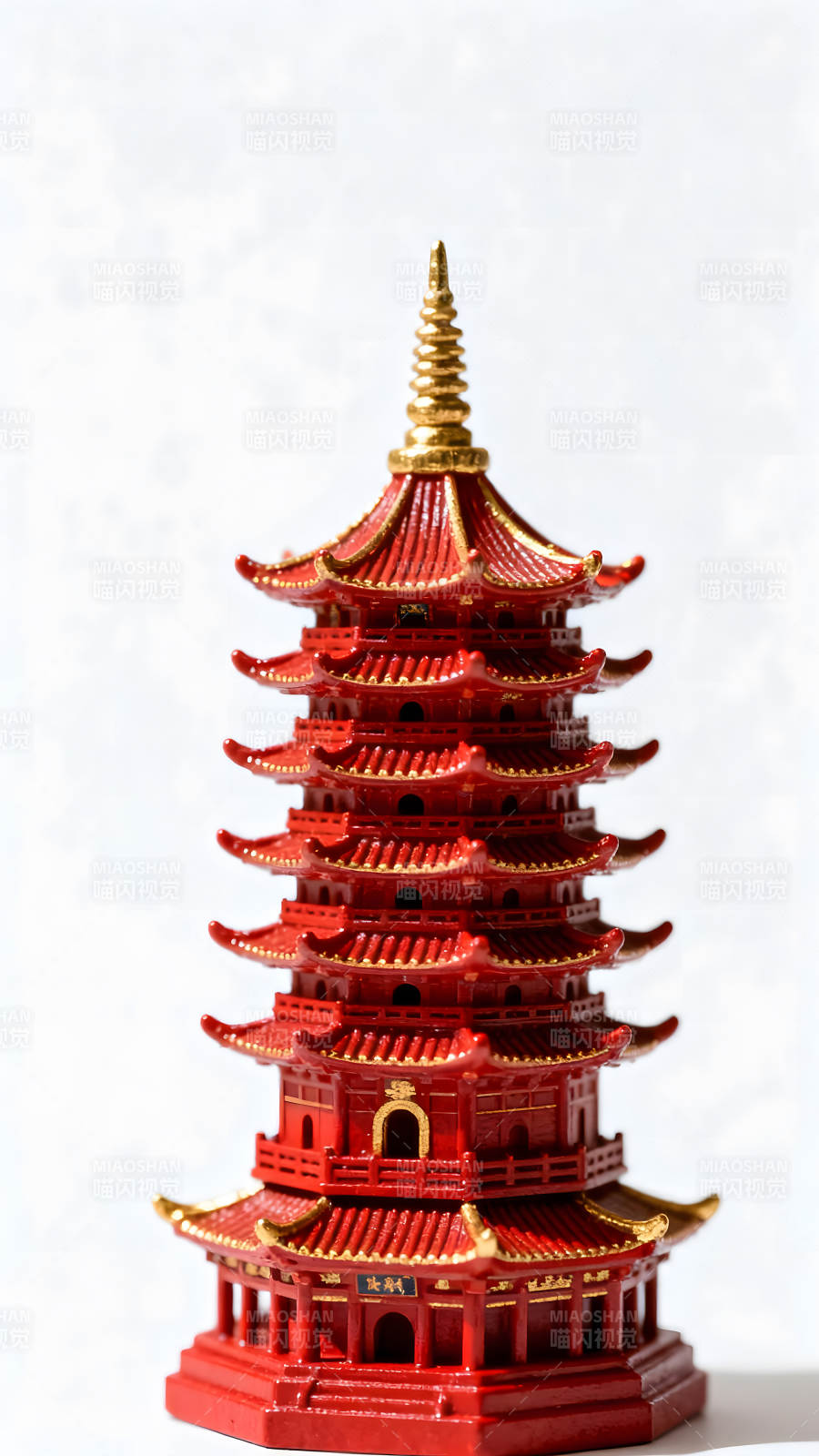 红色宝塔精美细节庄严宏伟建筑装饰图片