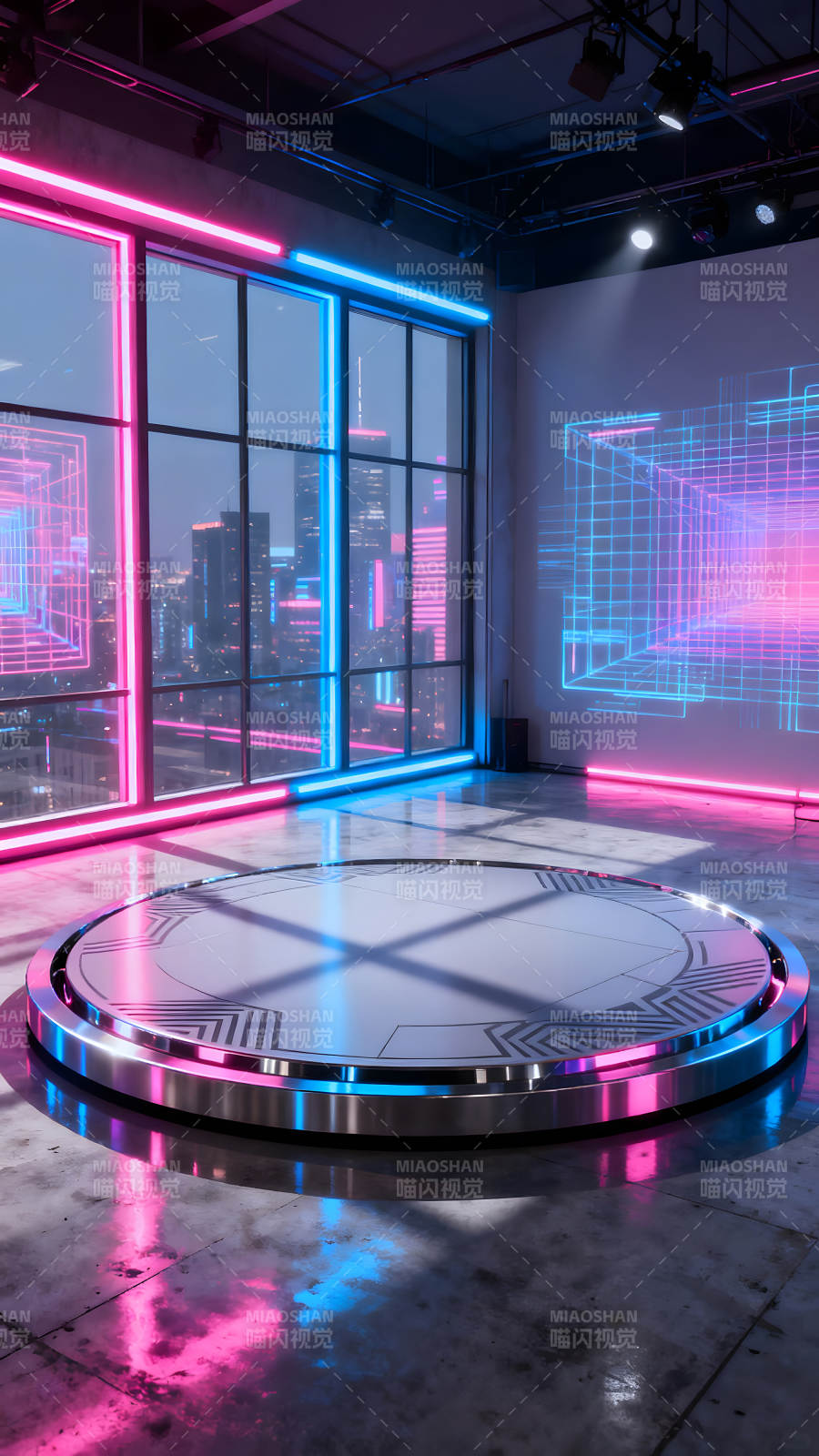 未来主义风格的舞台图片