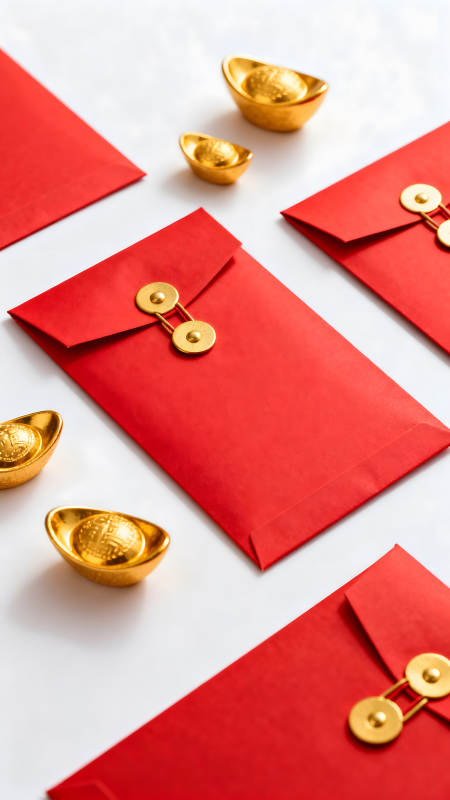 春节红包金元宝图片