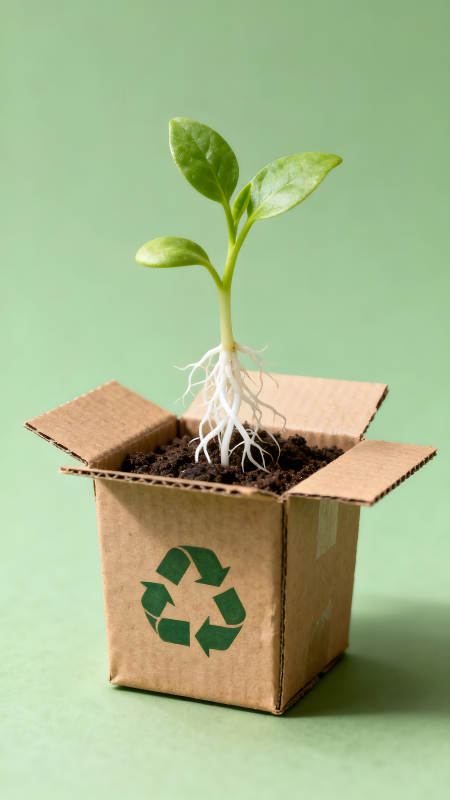 绿色环保理念下的植物生长图片