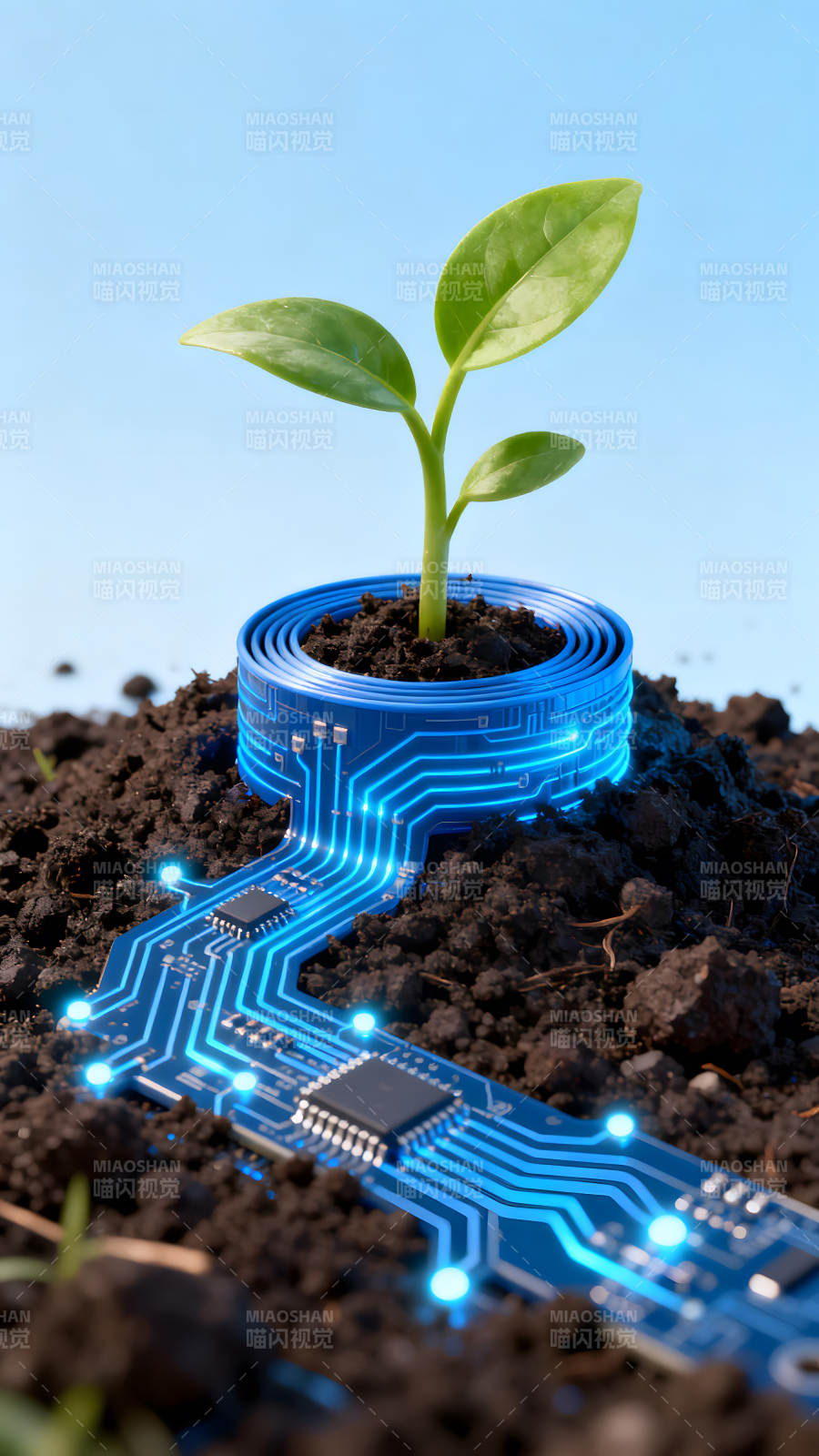 科技与自然的结合图片