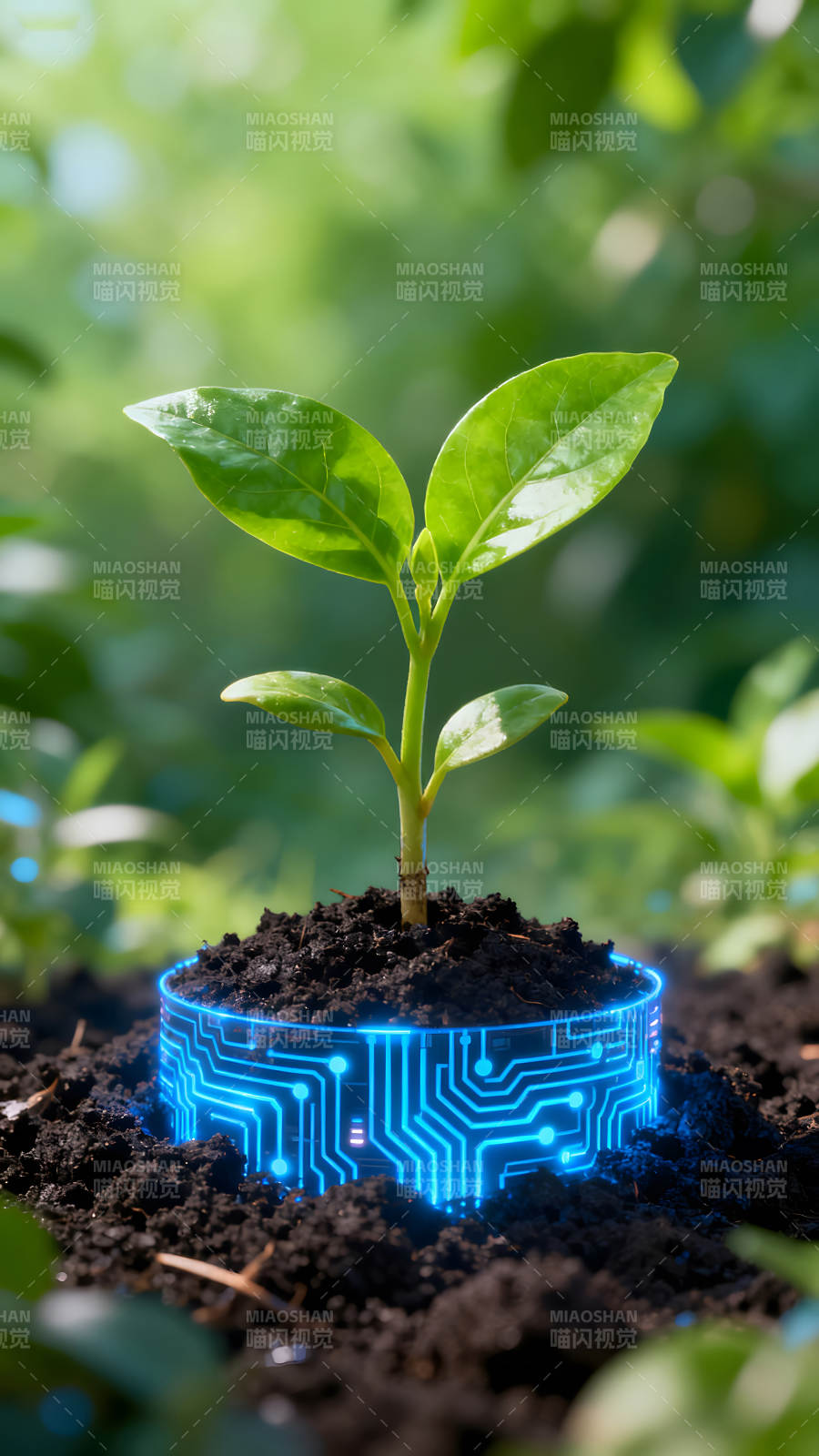 科技与自然的融合图片