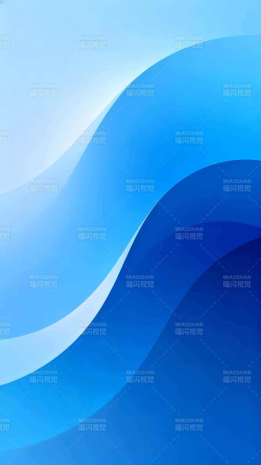 蓝色渐变波浪抽象背景图片