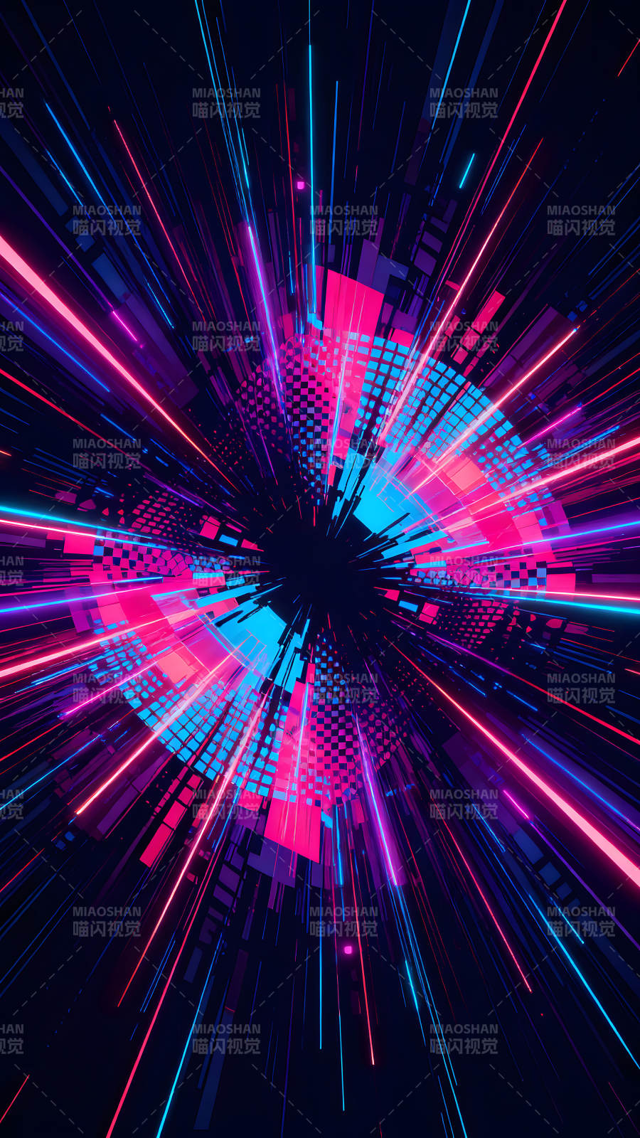 炫酷光线几何艺术视觉冲击图片