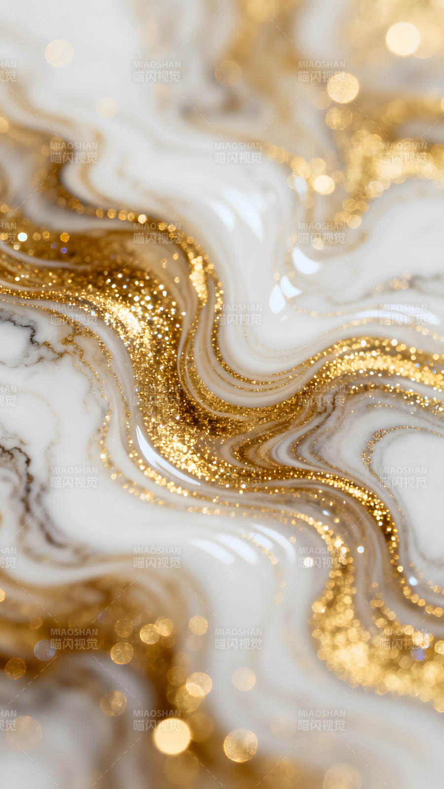 金色纹理大理石闪耀奢华质感图片