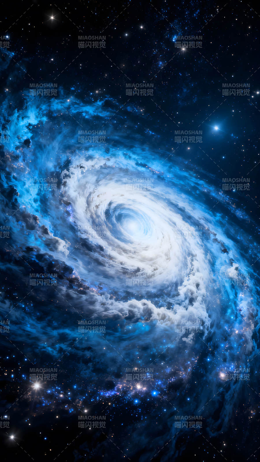 漩涡星系图画宇宙星空景象图片