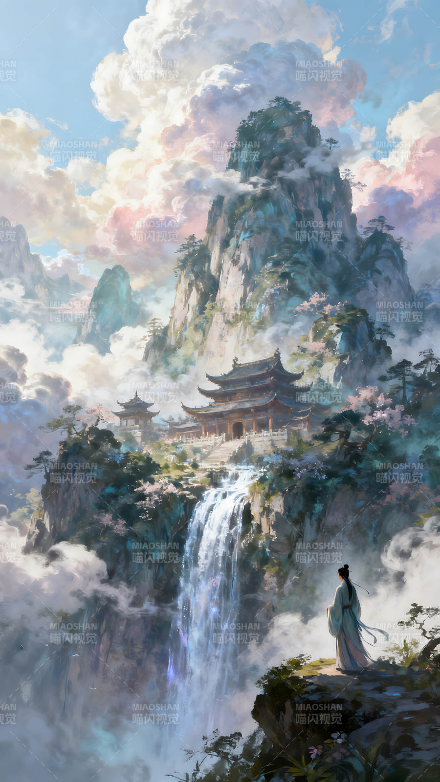 仙境山水景色美轮美奂令人神往图片