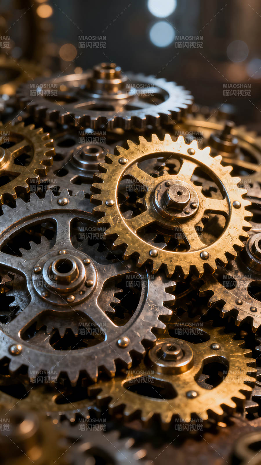 齿轮特写机械世界精细结构图片