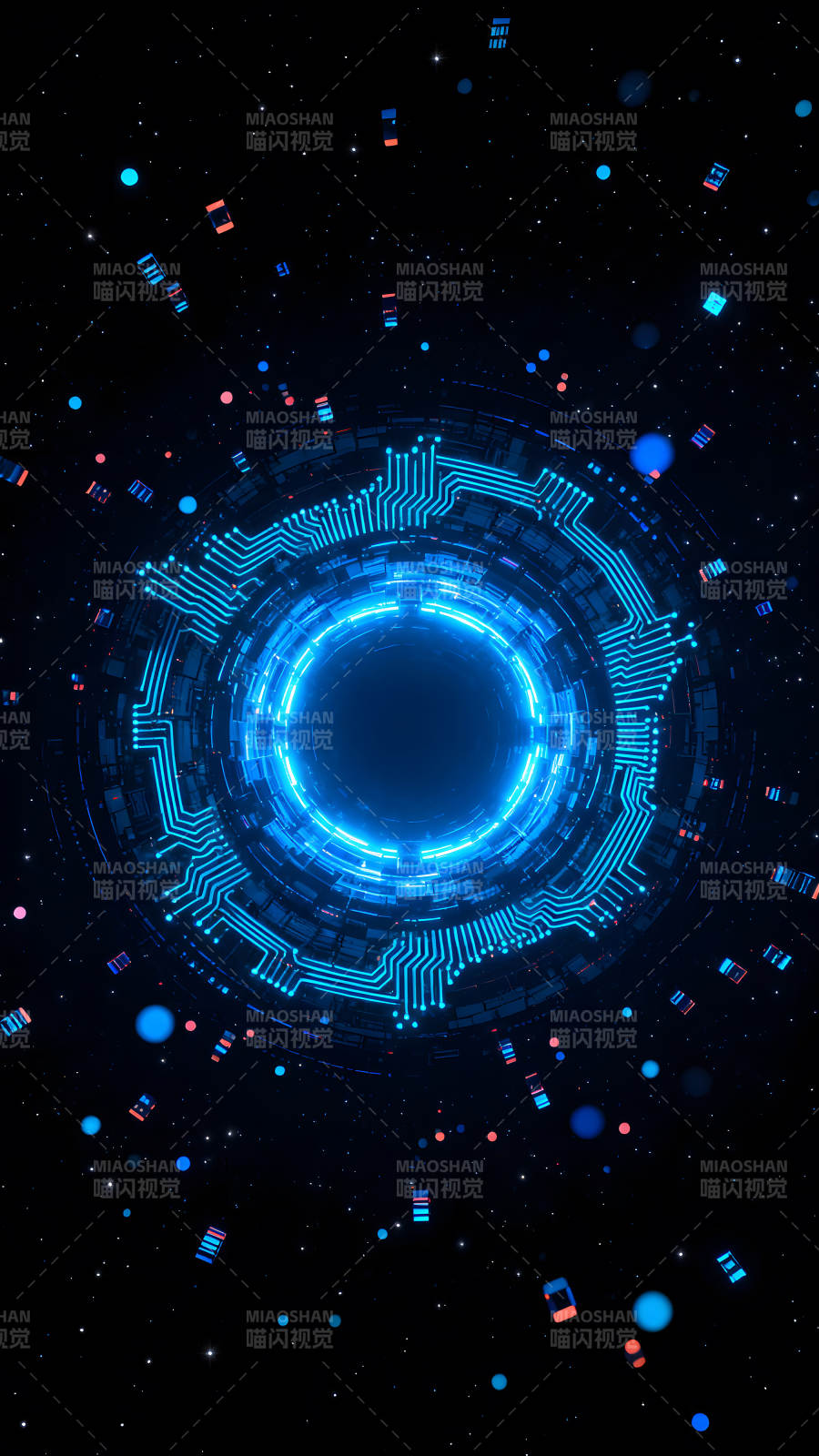 蓝色科技宇宙主题图像图片