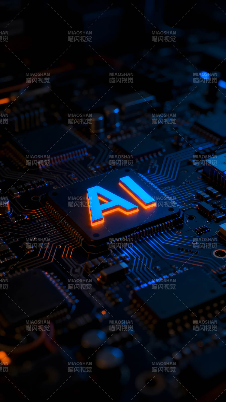 AI芯片科技感十足图片
