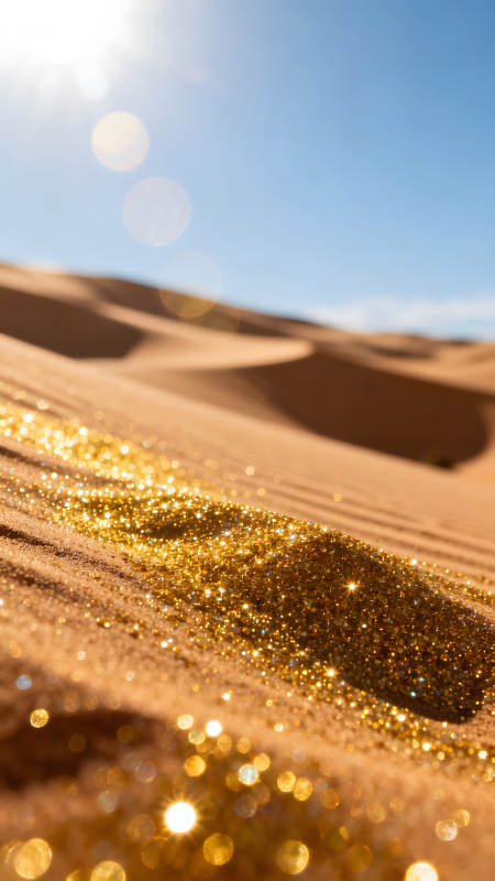 沙漠金光闪耀图片