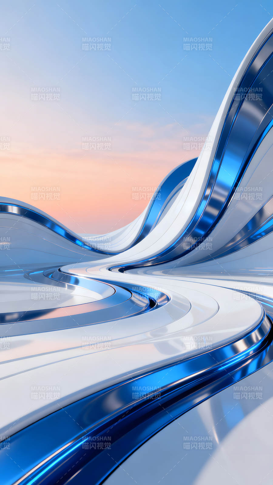 抽象建筑与天空的融合图片