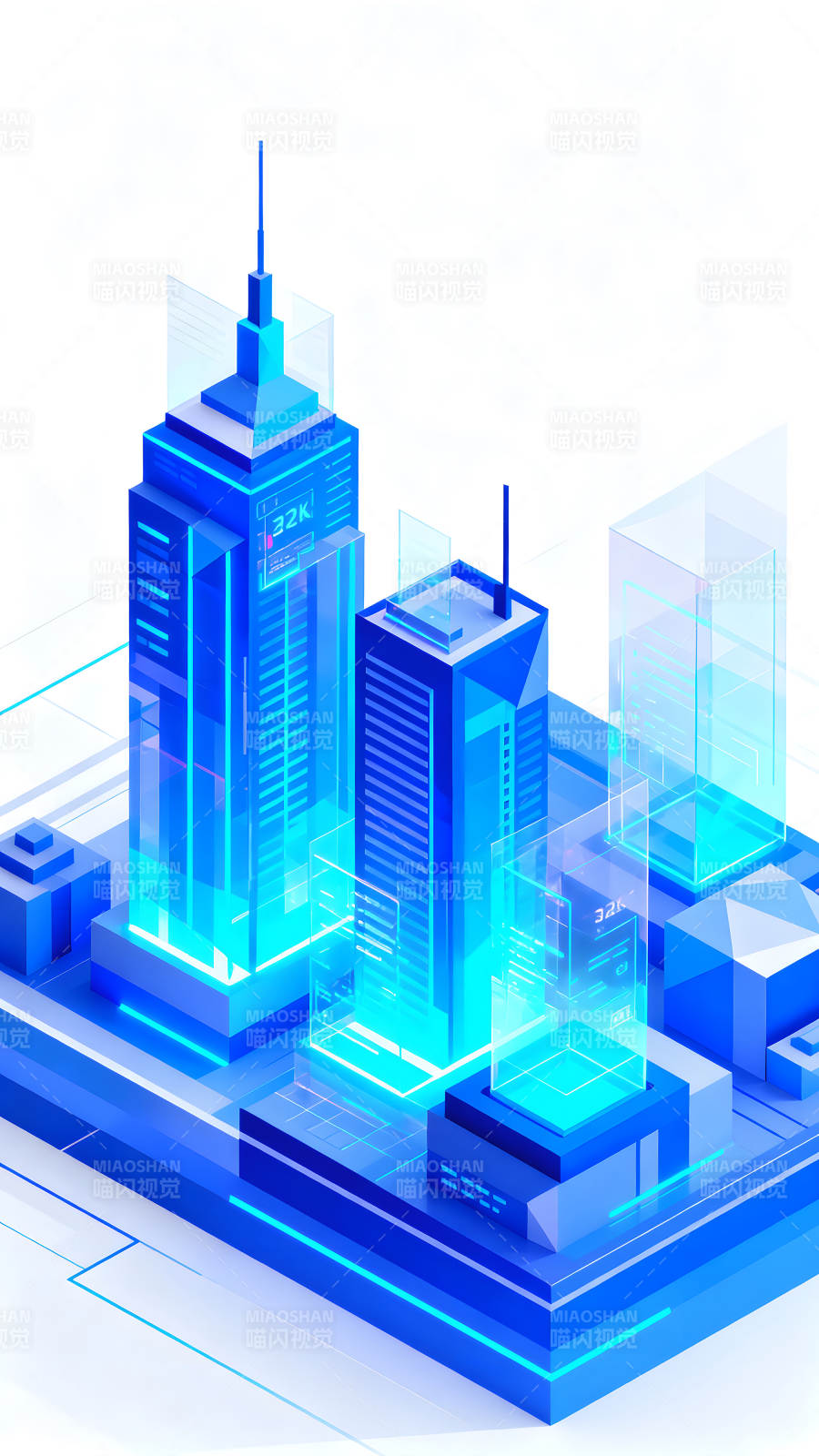 未来城市建筑科技感十足图片