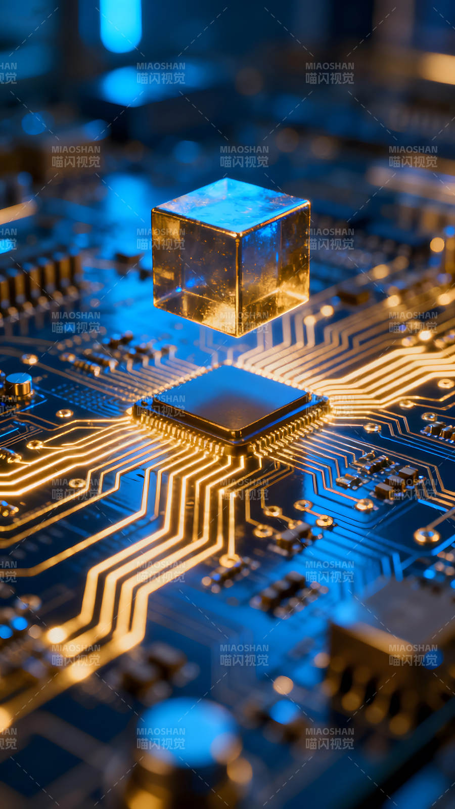 未来科技电路板抽象图片
