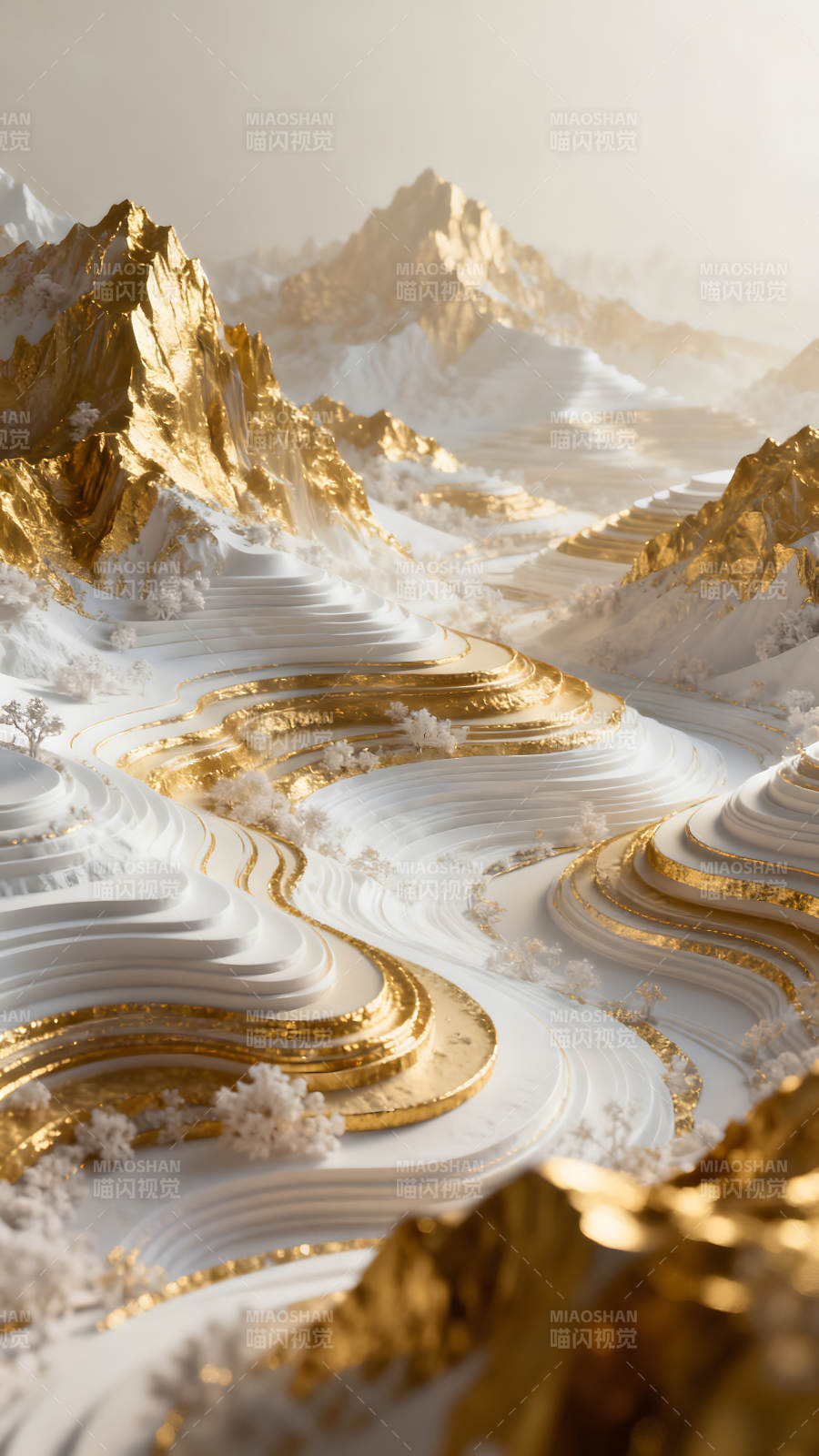 金山银山梦幻景观图片