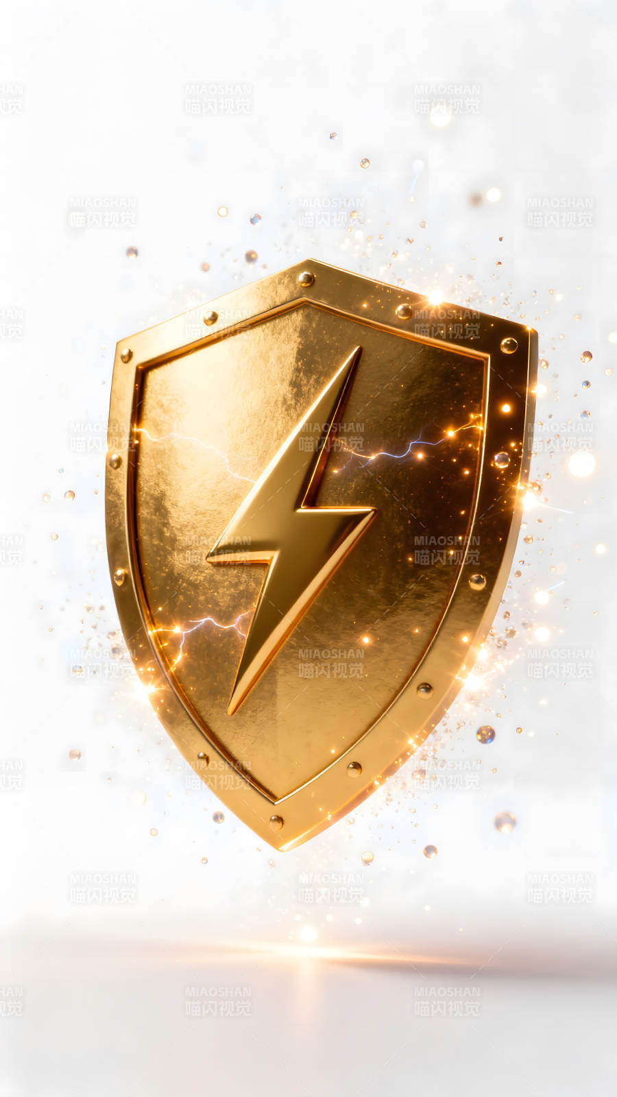 金盾闪电保护象征图片