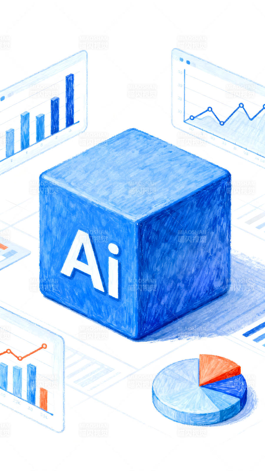 AI数据分析概念图图片