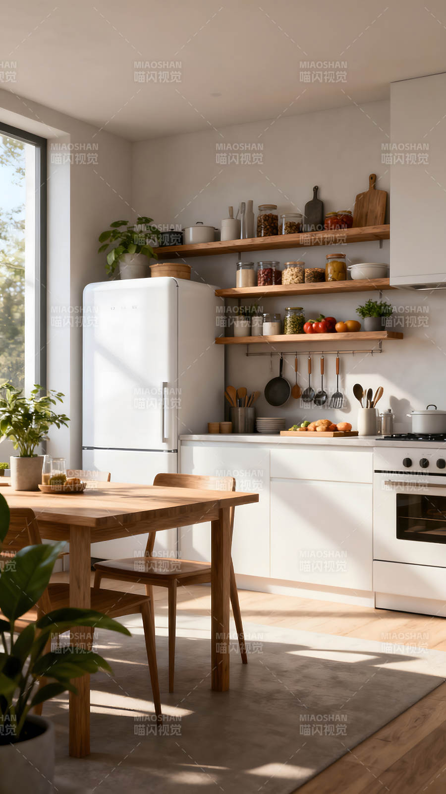 温馨明亮的厨房设计图片