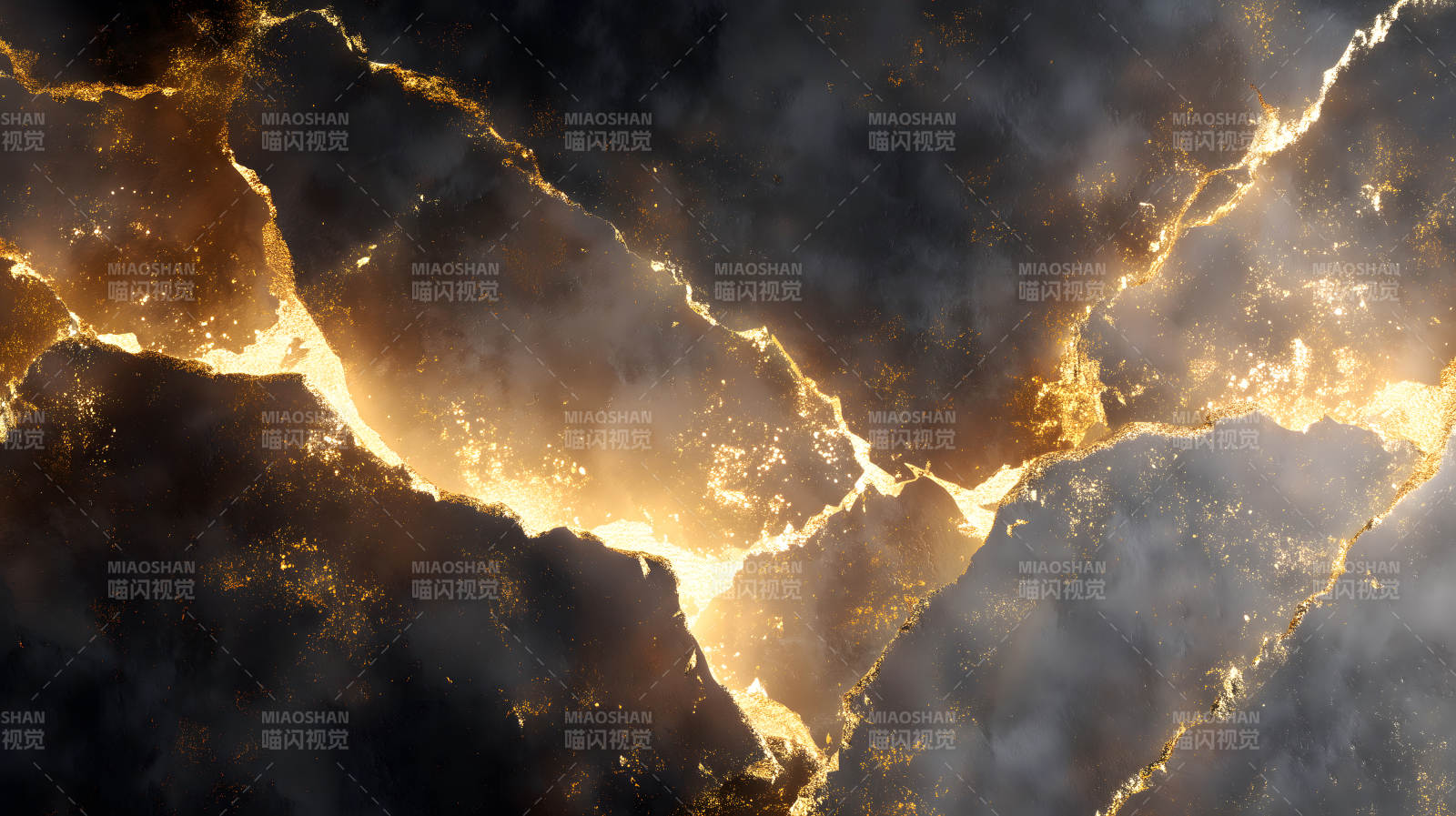 黑色大理石金光闪耀的纹理图片