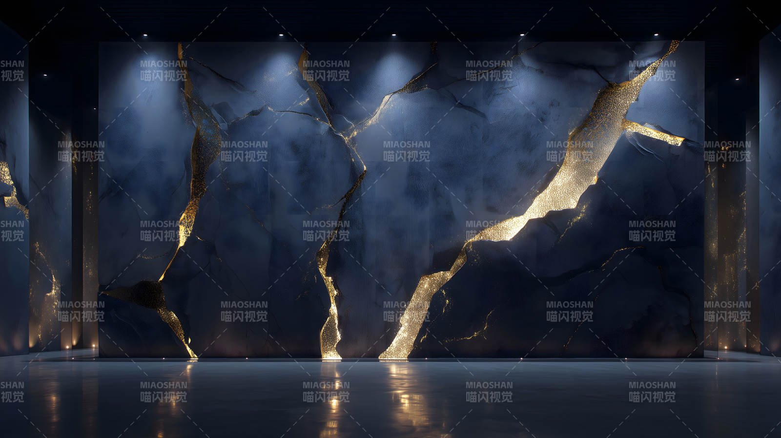 奢华大理石墙面空间设计图片