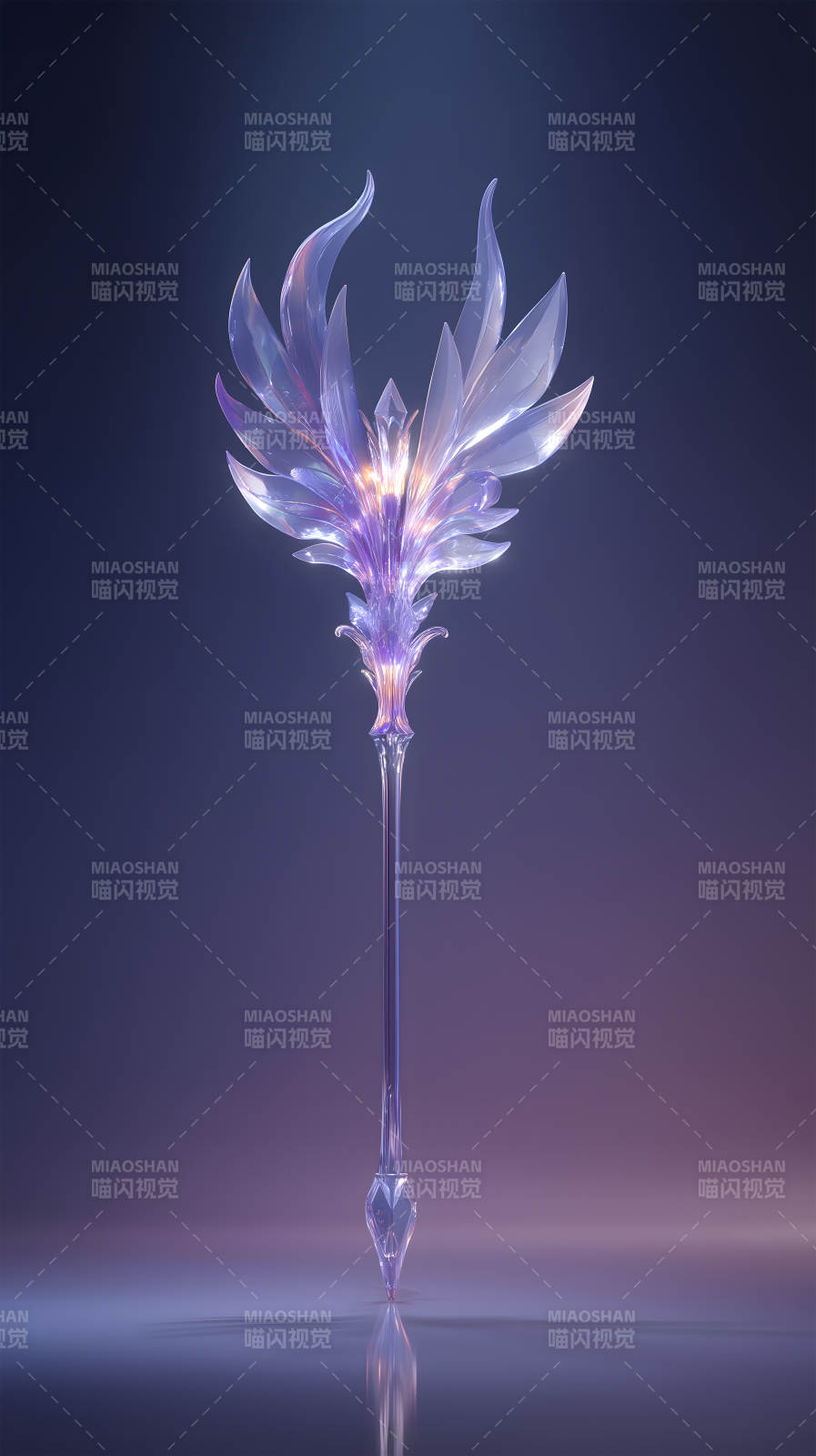 水晶权杖闪耀光芒图片