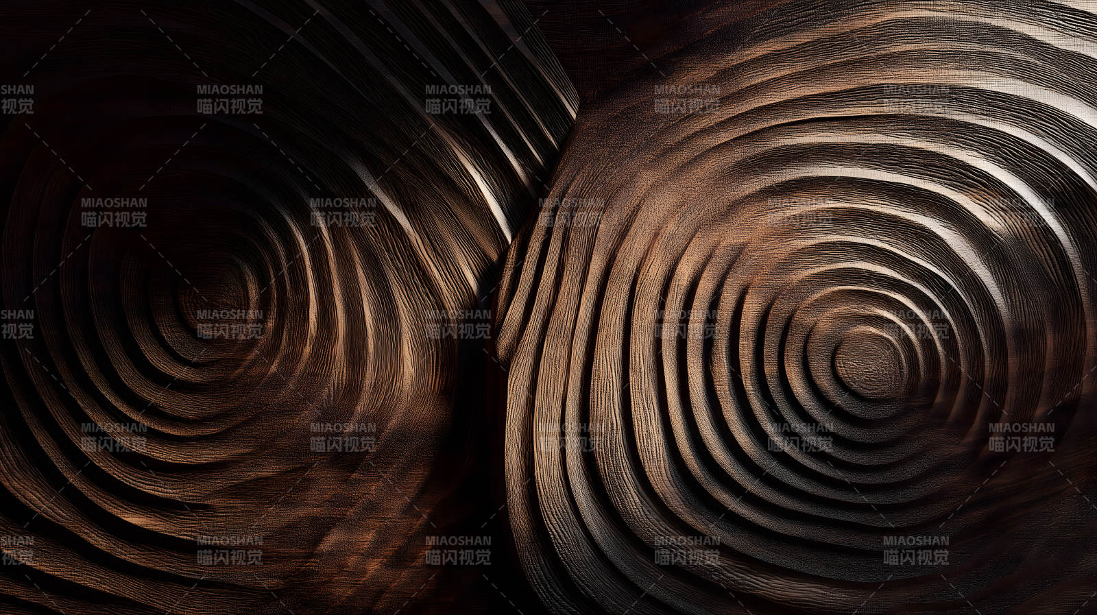 木纹雕塑抽象艺术图片