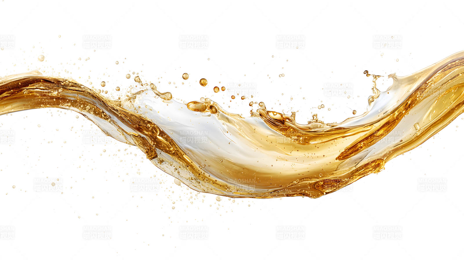 金黄液体飞溅形态唯美图片