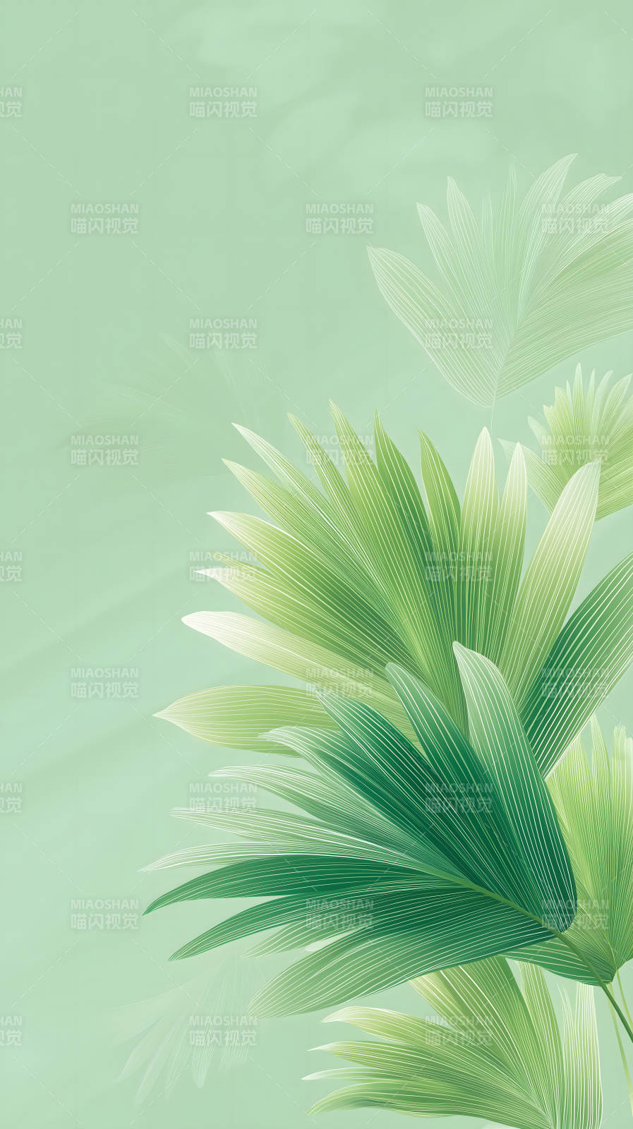 绿色叶片背景图图片