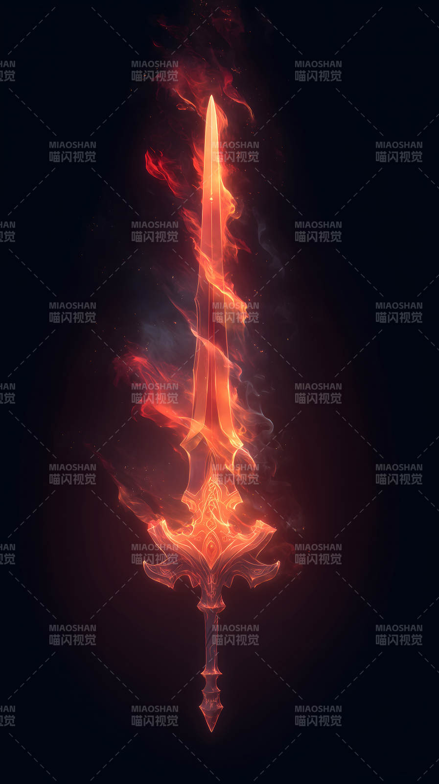 火焰之剑燃烧的武器暗夜图片