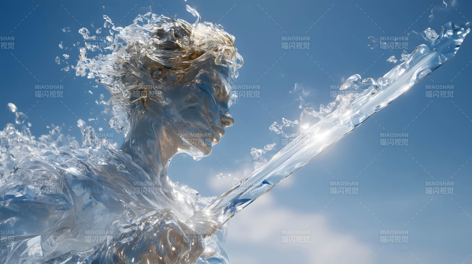 水之女神挥舞利剑征战四方图片