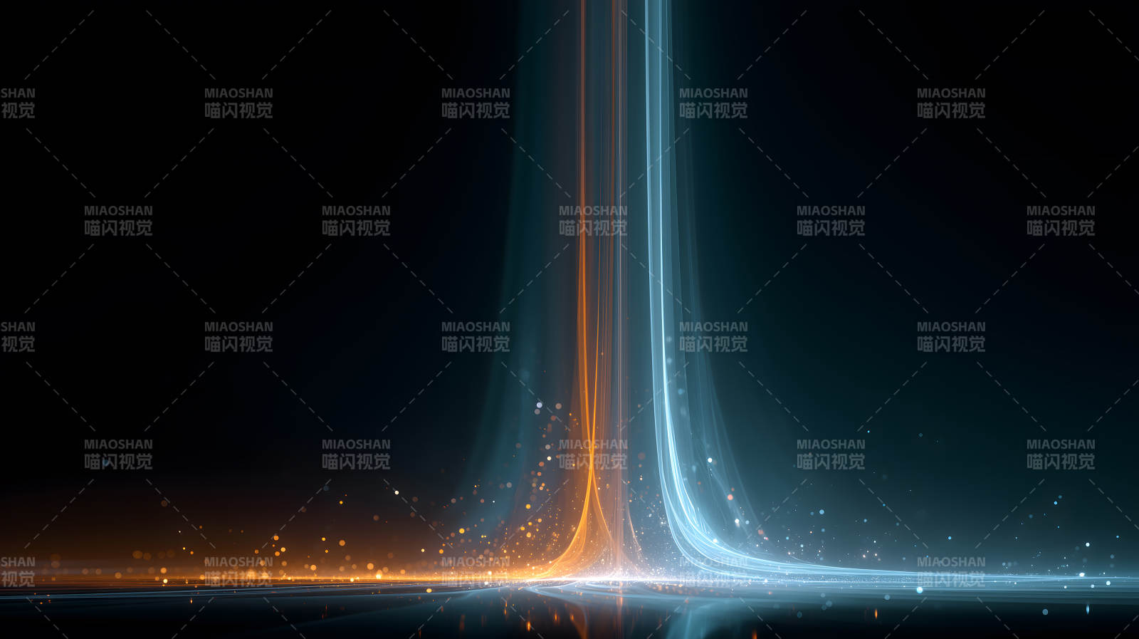 光影线条交织抽象艺术图片