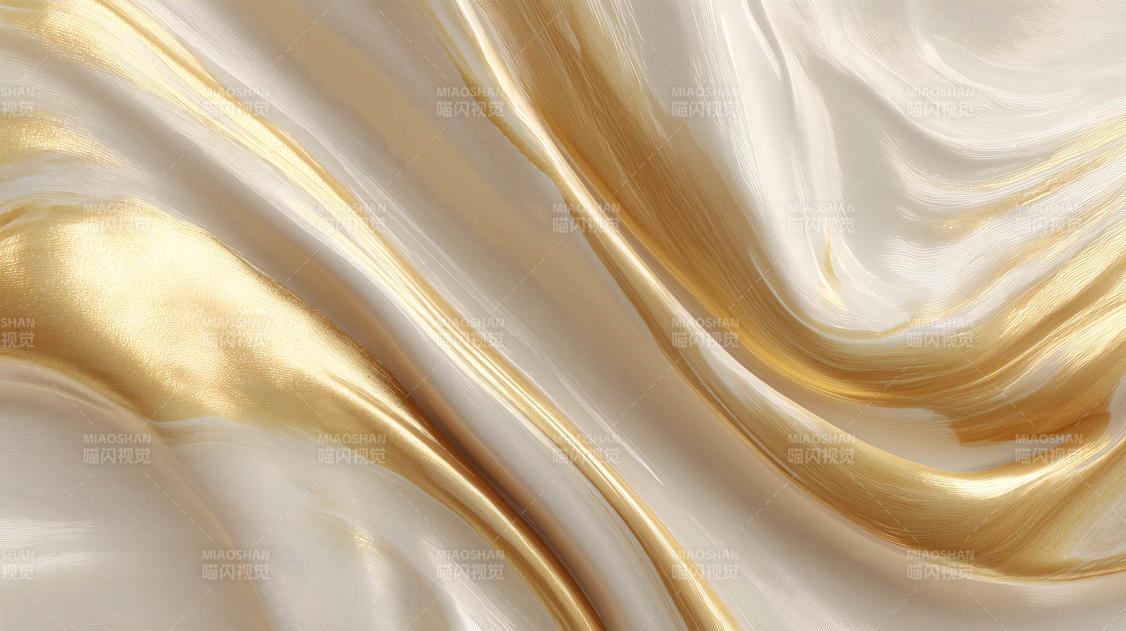 金箔缎面交织呈现光影流动图片