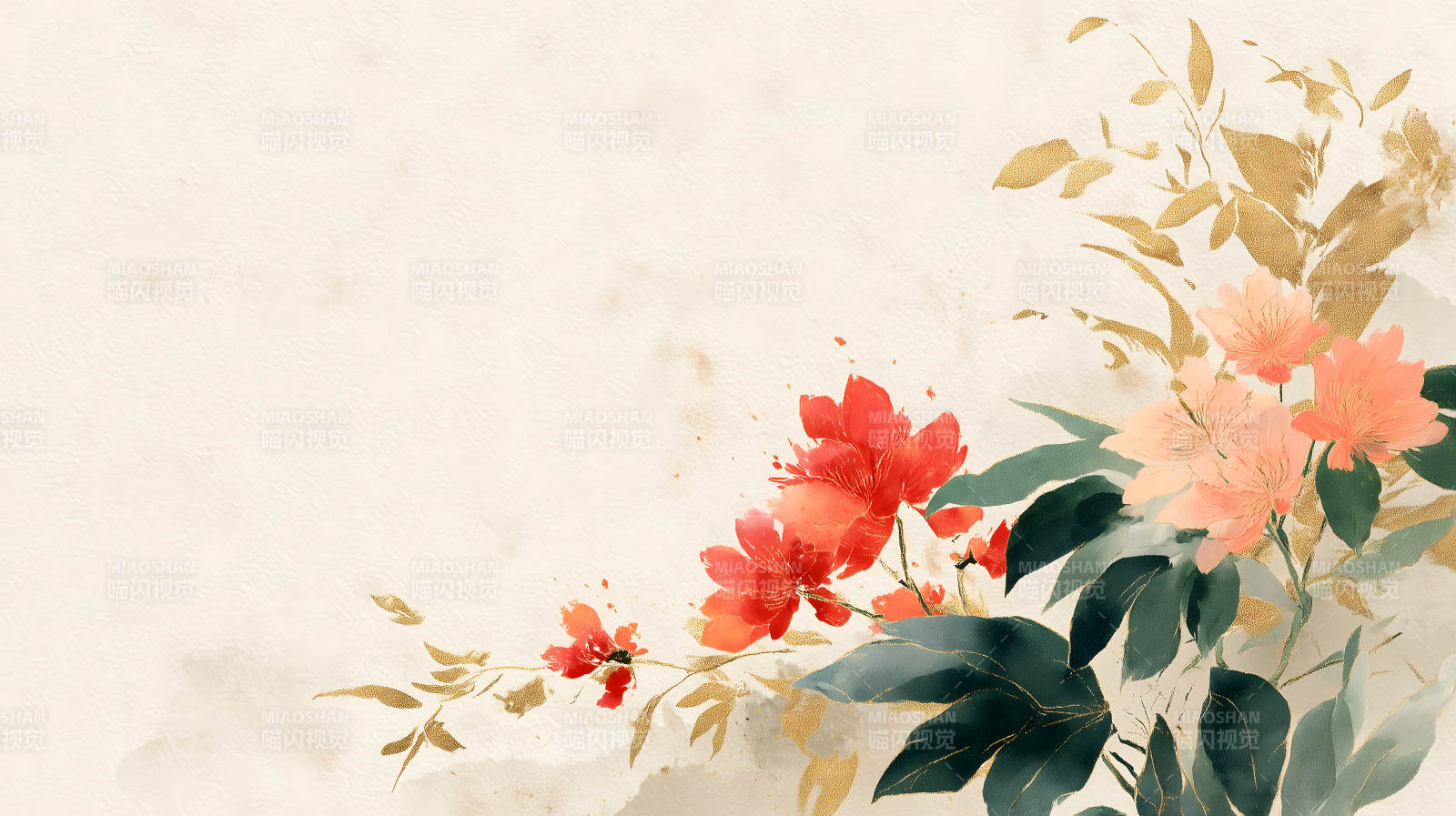 水彩花卉艺术设计图片