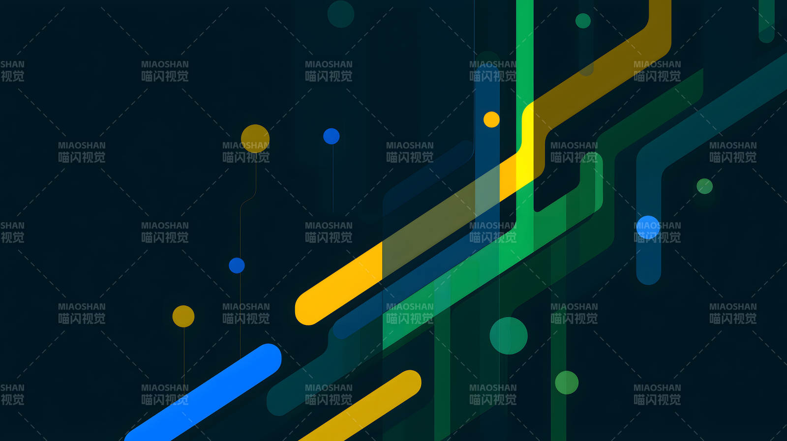 抽象几何线条构成深色背景画面图片