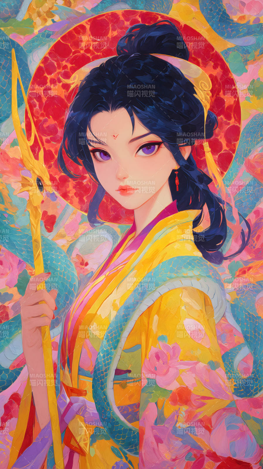 东方古典风格的动漫人物图片