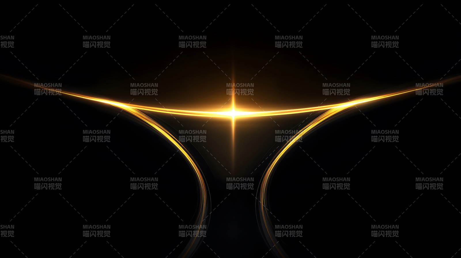 金色光芒照亮黑暗空间图片