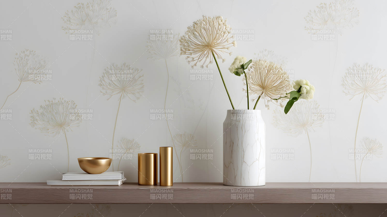 室内装饰摆设花瓶书籍图片