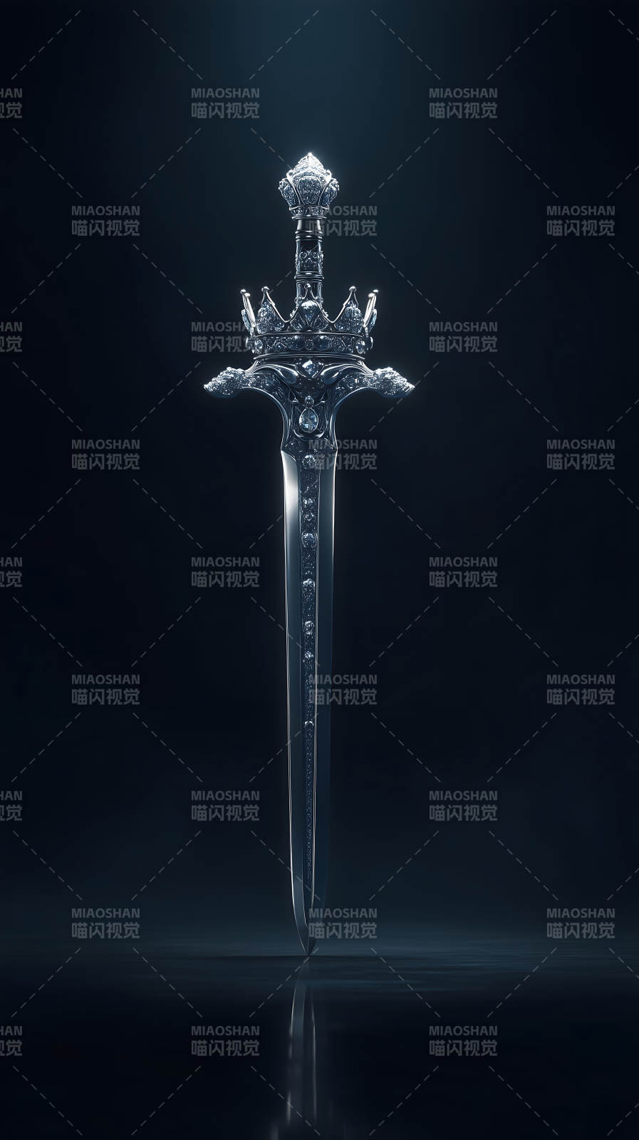 华丽的宝石剑闪耀着光芒图片