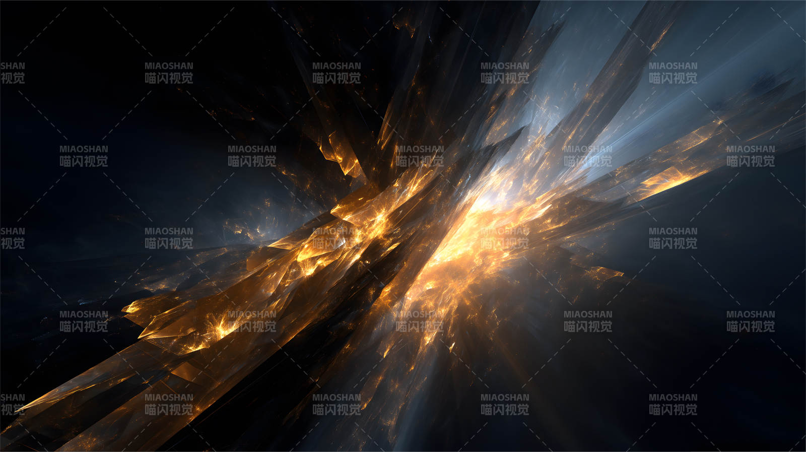 璀璨光芒绽放黑暗空间图片