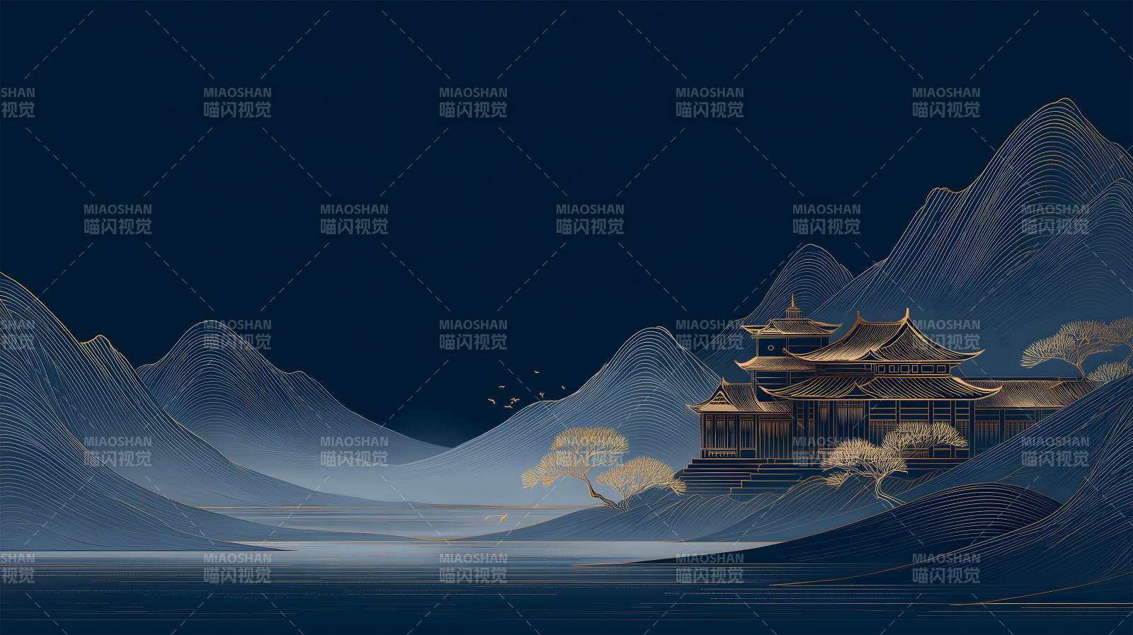 东方古韵山水之间建筑唯美图片